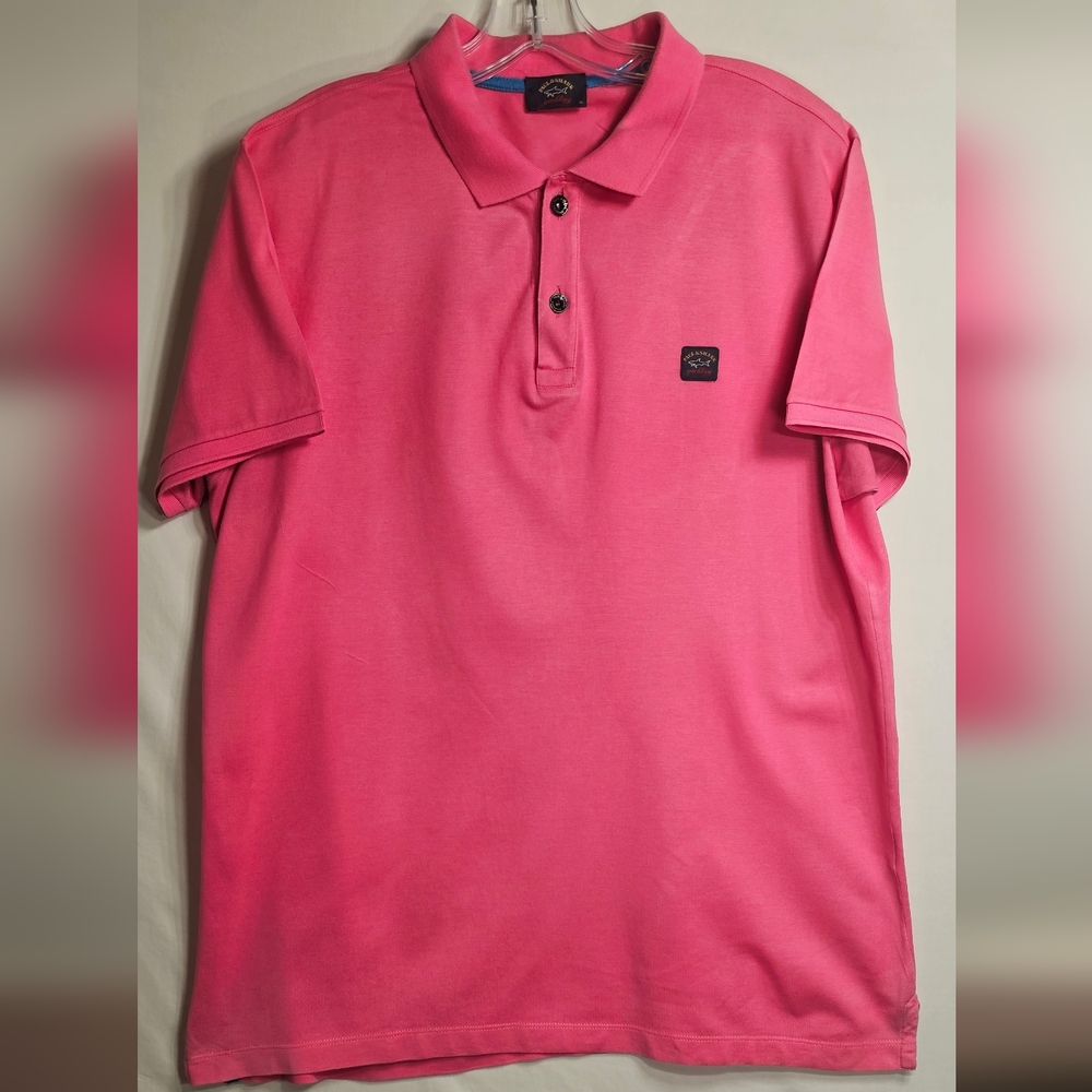 Paul and Shark Pink Polo Shirt XL